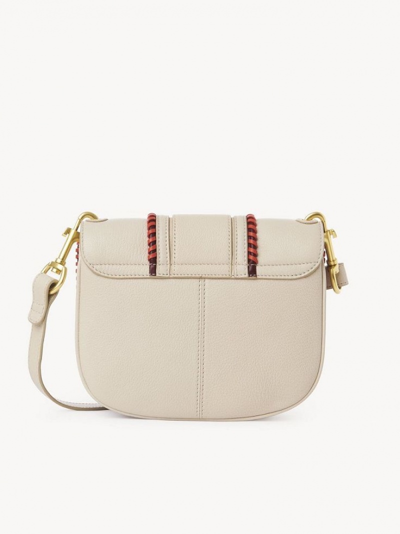 Cement Beige Chloe Hana Shoulder Bags | CHE-SR14639