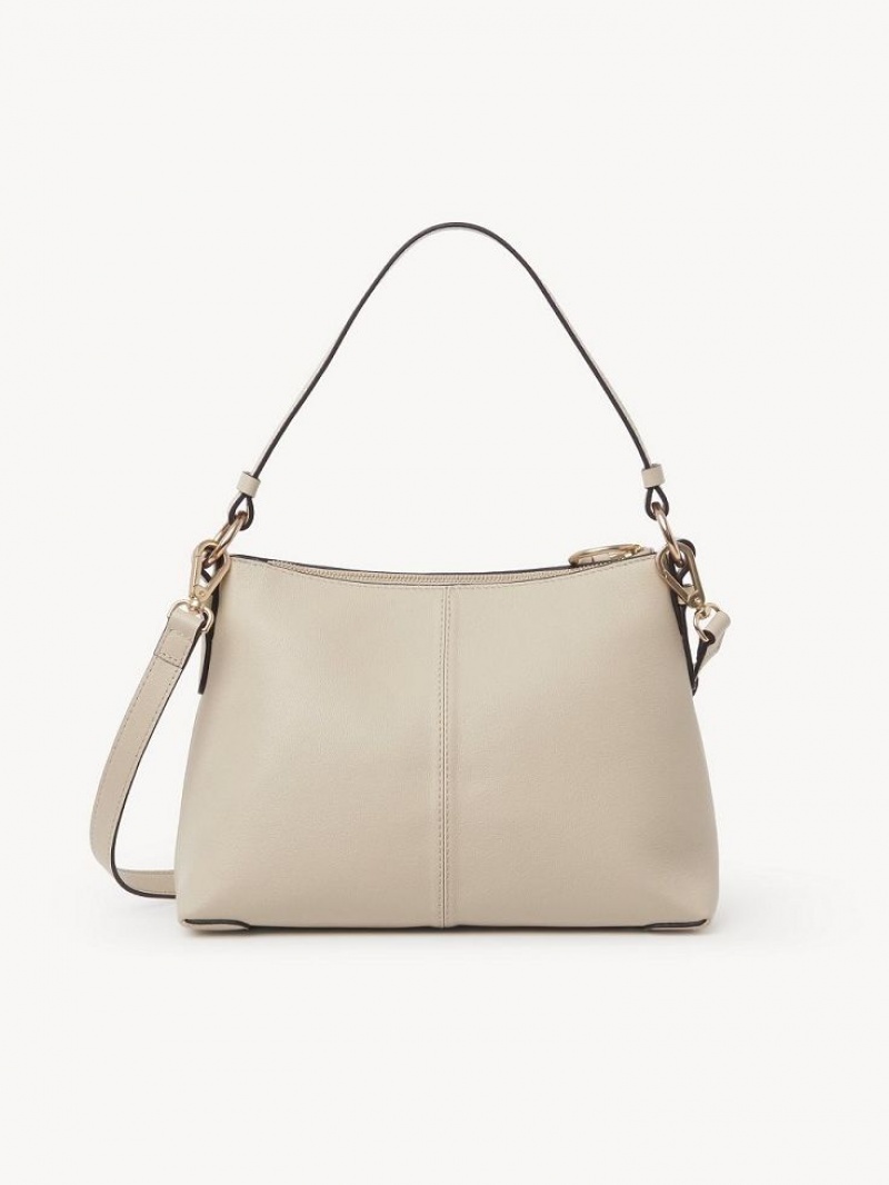 Cement Beige Chloe Joan Small Shoulder Bags | CHE-SR14681