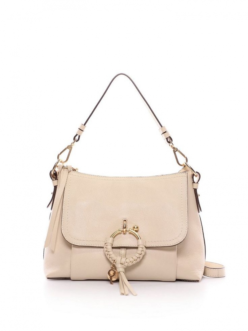 Cement Beige Chloe Joan Small Shoulder Bags | CHE-SR14681