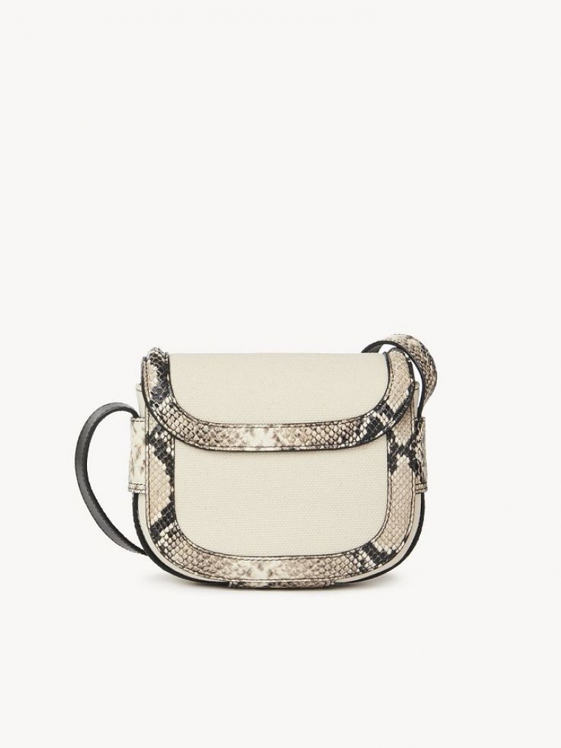 Cement Beige Chloe Mara Small Shoulder Bags | CHE-SR14595