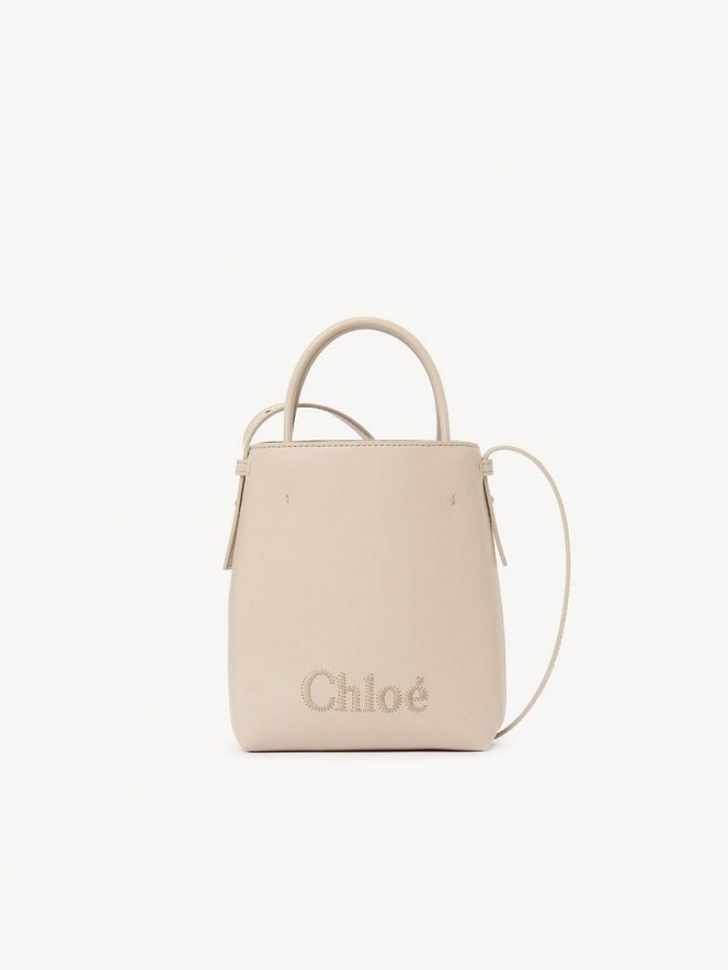 Cement Pink Chloe Sense Micro Shoulder Bags | CHE-SR13409