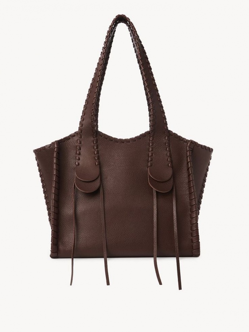 Chocolate Chloe Medium Mony Tote Bags | CHE-SR13380