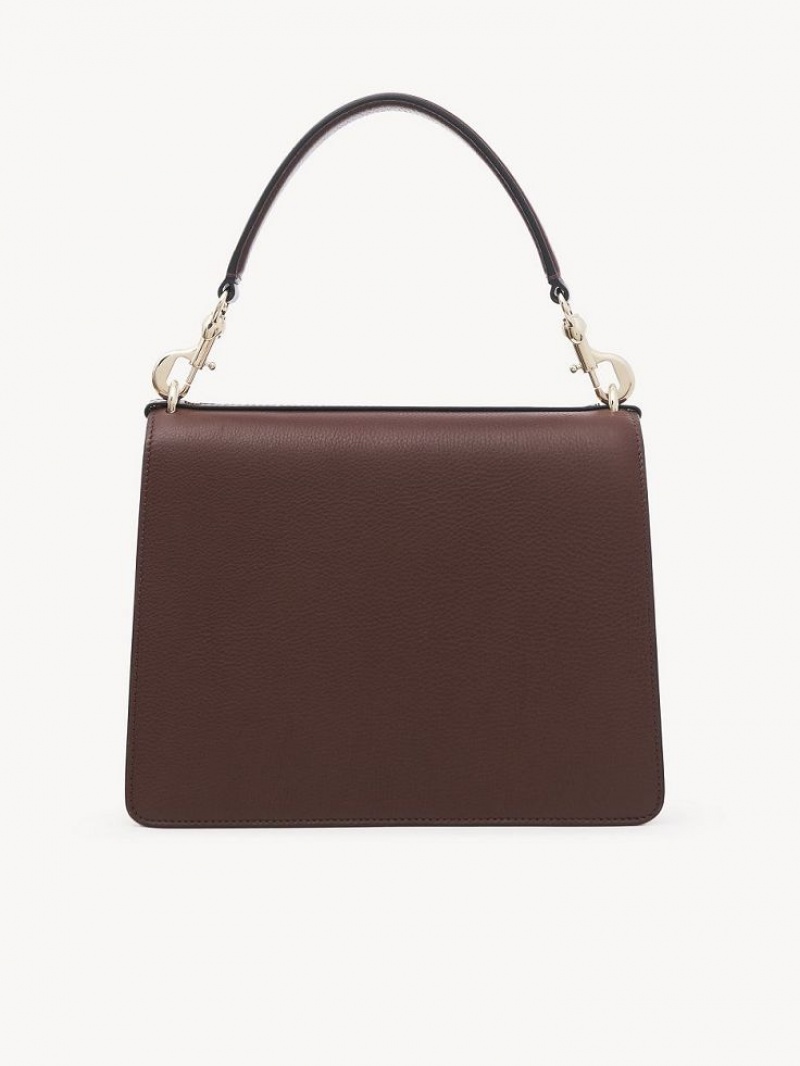 Chocolate Chloe Penelope Medium Top Handle Shoulder Bags | CHE-SR13443