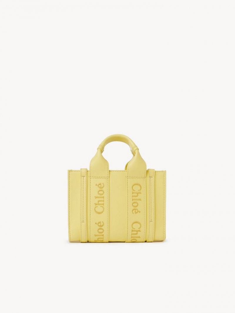 DAFFODIL YELLOW Chloe Mini Woody Crossbody Bags | CHE-SR13520