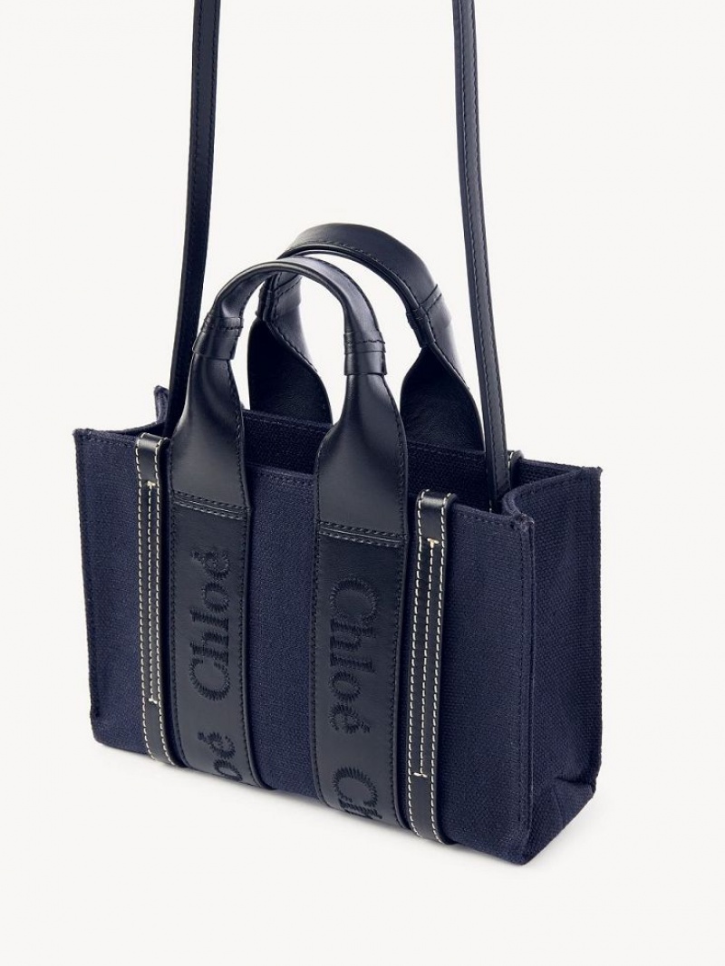 DEEP DENIM Chloe Woody Tote 4 Mini Bags | CHE-SR13699