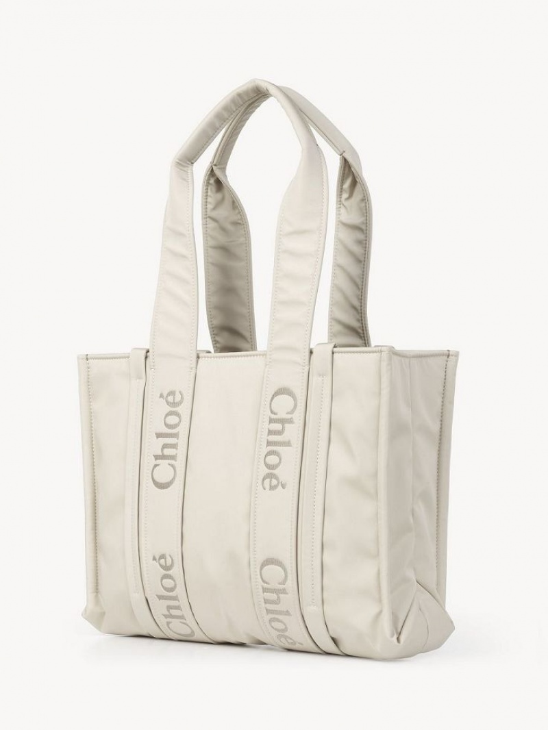 DUSTY IVORY Chloe Medium Woody Shoulder Bags | CHE-SR13410