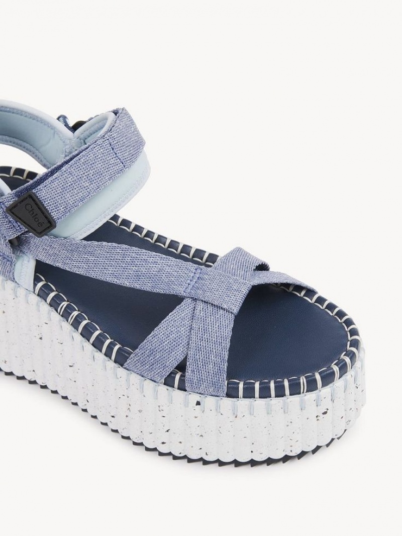 Denim Chloe Nama Sandals | CHE-SR14148