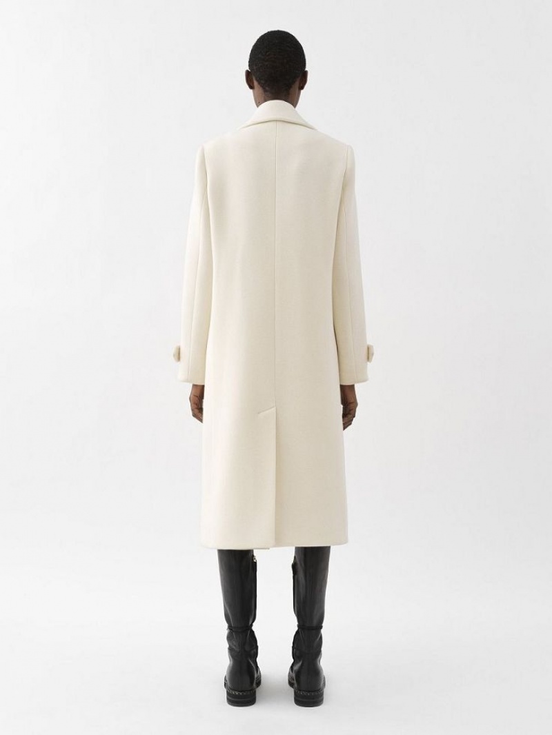 Eden White Chloe Overcoat Coats | CHE-SR13780