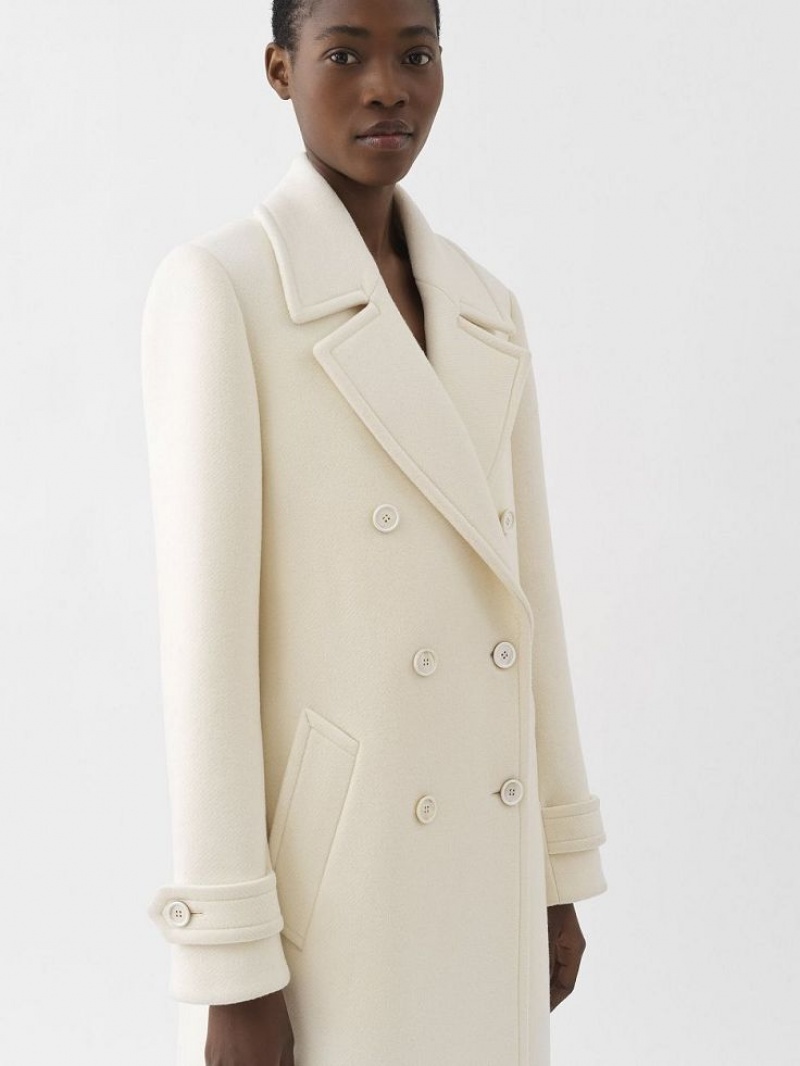 Eden White Chloe Overcoat Coats | CHE-SR13780