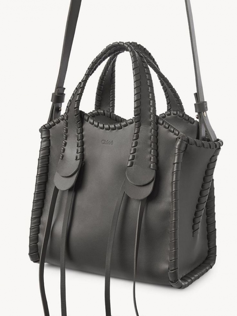 Elephant Grey Chloe Small Mony Tote Bags | CHE-SR13398