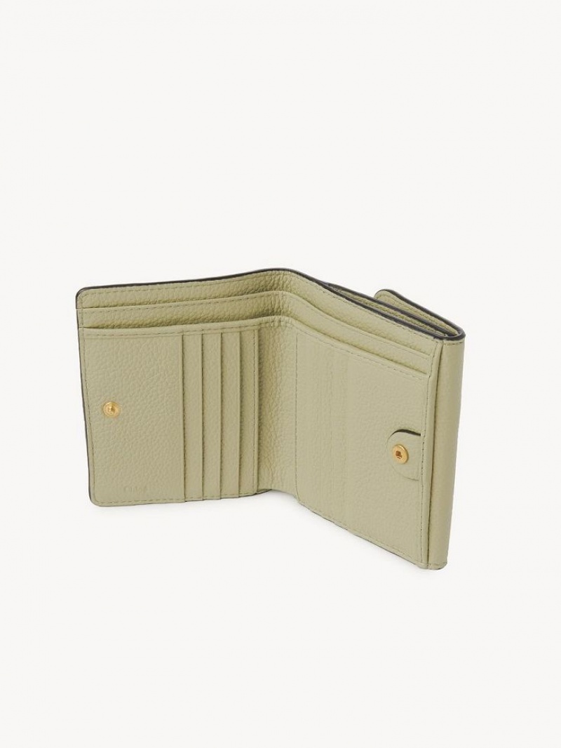 FADED GREEN Chloe Marcie Square Compact Wallets | CHE-SR14279