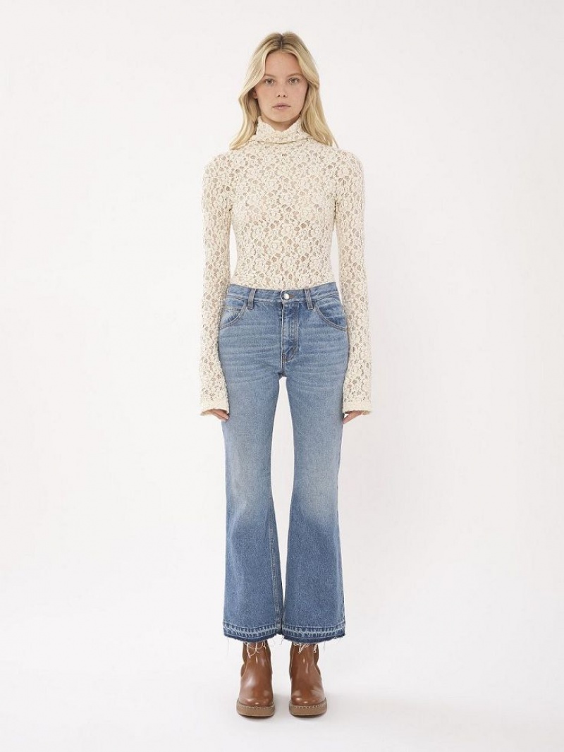 FOGGY BLUE Chloe Cropped Straight Jeans | CHE-SR14017