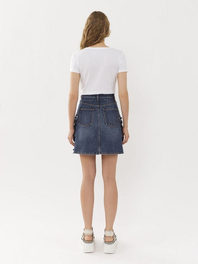 Faded Denim Chloe Mini Skirts | CHE-SR14084