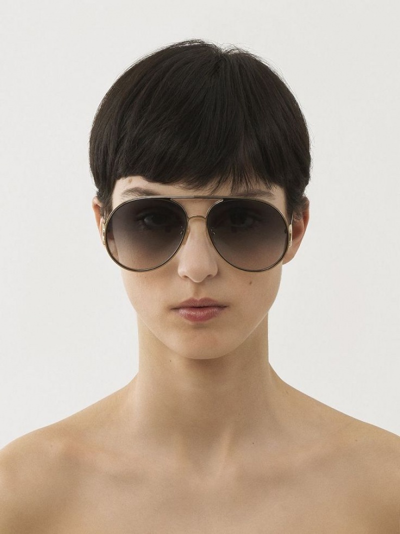 GOLD/GRADIENT BLUE Chloe Austine Sunglasses | CHE-SR14525