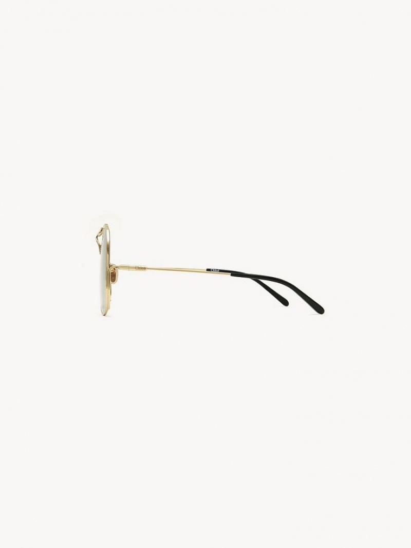 GOLD/GRADIENT GREY Chloe Elys Sunglasses | CHE-SR14512