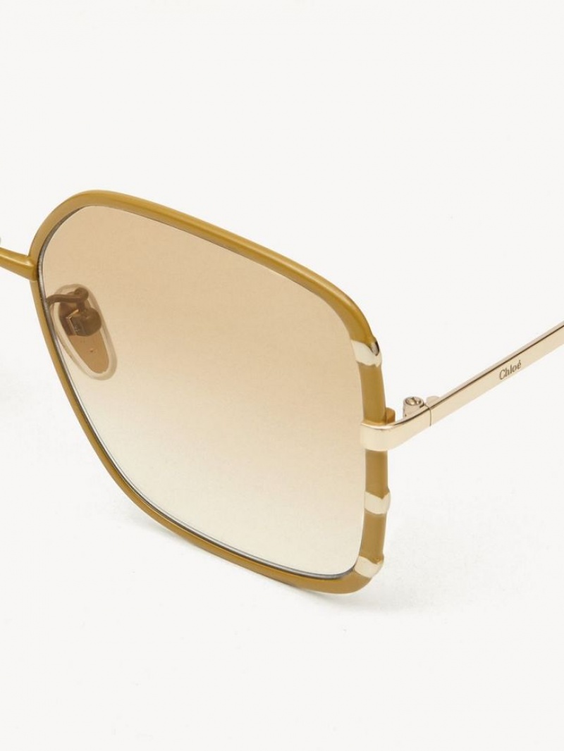 GOLD / OCHRE Chloe Celeste Sunglasses | CHE-SR14527