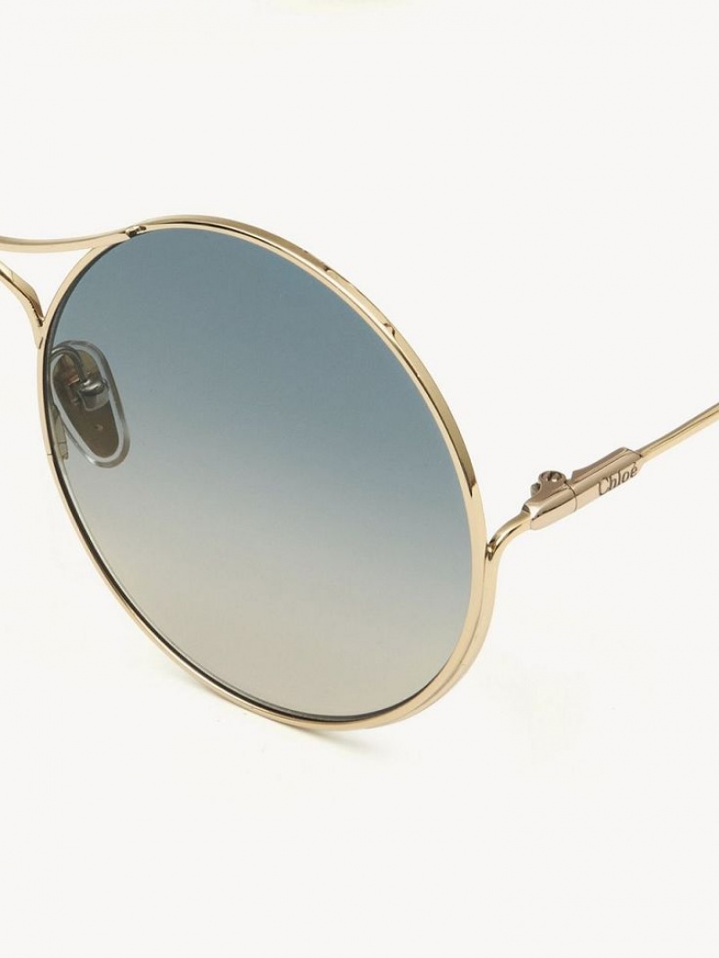 GRADIENT BLUE/TURTLEDOVE Chloe Elys Sunglasses | CHE-SR14511