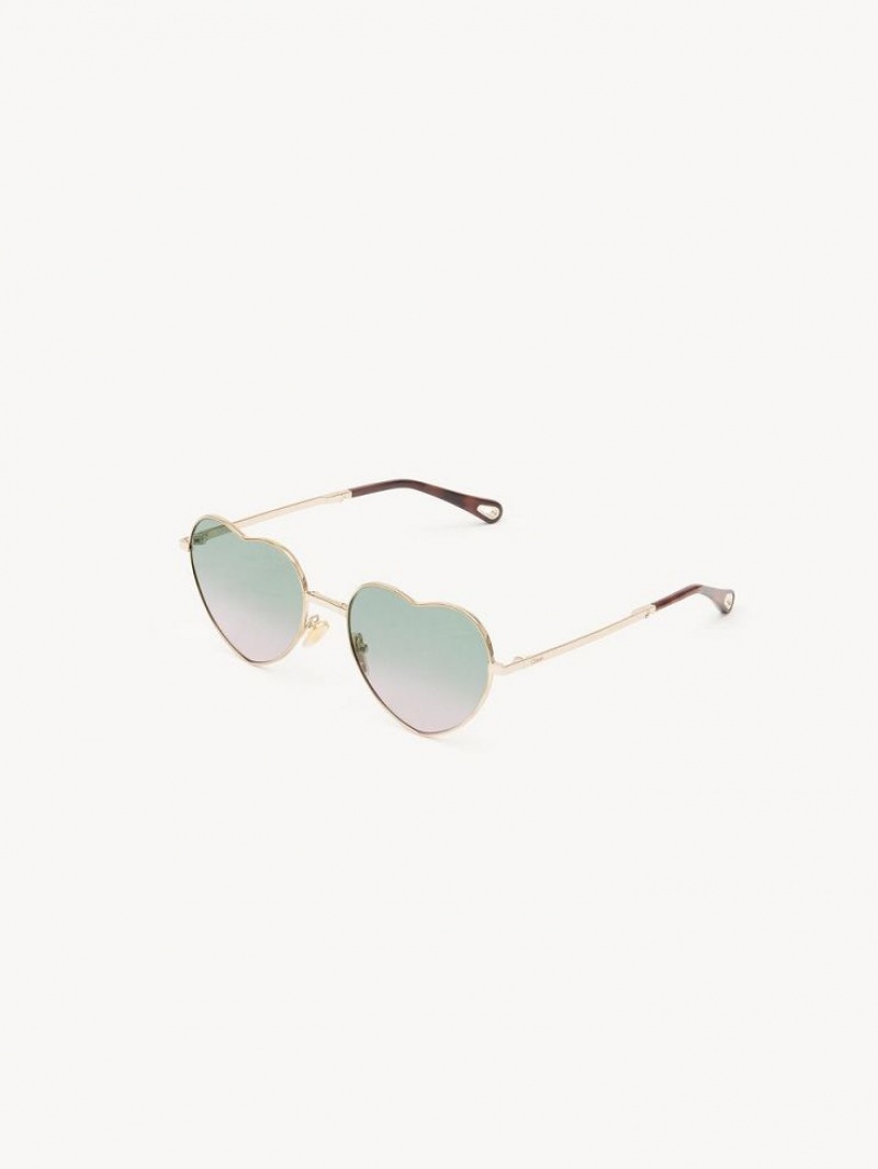 GRADIENT GREEN TO ROSE Chloe Milane Sunglasses | CHE-SR14549