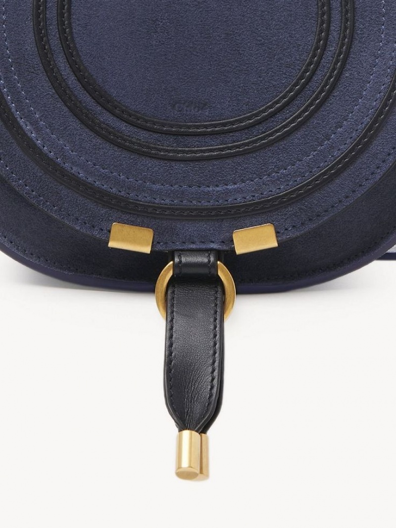 GRAPHITE NAVY Chloe Marcie Small Saddle Mini Bags | CHE-SR13685