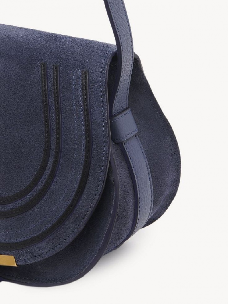 GRAPHITE NAVY Chloe Marcie Small Saddle Mini Bags | CHE-SR13685