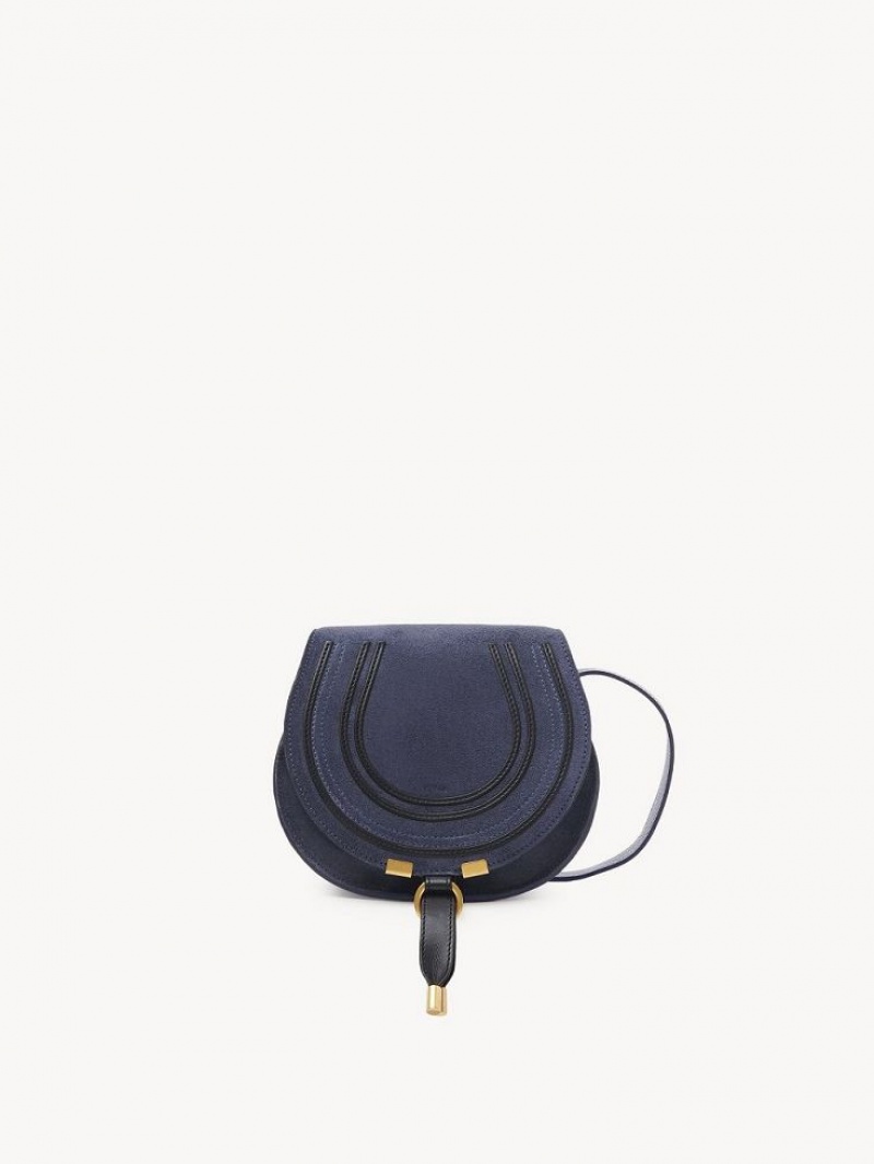 GRAPHITE NAVY Chloe Marcie Small Saddle Mini Bags | CHE-SR13685