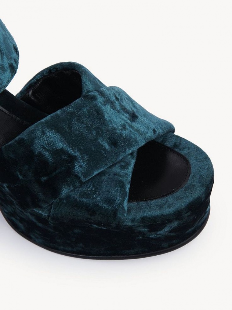 GREEN 425 Chloe Orla Platform Sandals | CHE-SR14808