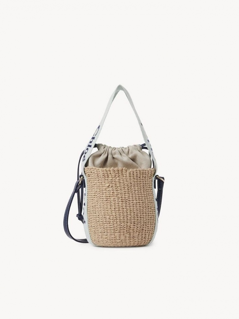 GREEN - BLUE 1 Chloe Small Woody Basket Crossbody Bags | CHE-SR13617