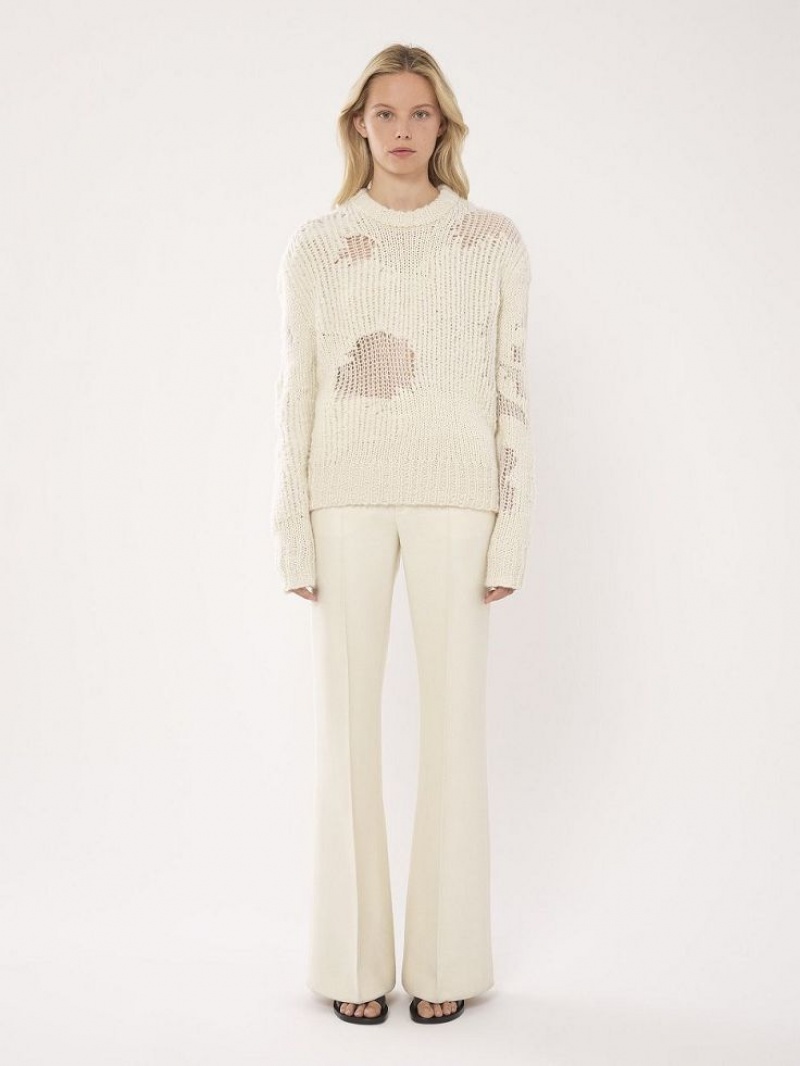 Iconic Milk Chloe Generous Mock-neck Knitwear | CHE-SR13953