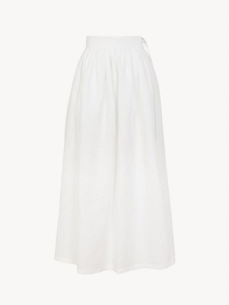 Iconic Milk Chloe X Eres Paloma Long Wrap Skirts | CHE-SR14081