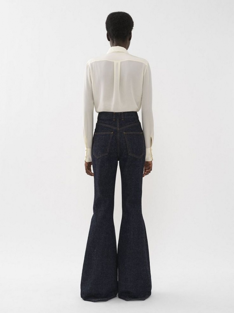 Iconic Navy Chloe Flare Jeans | CHE-SR13970