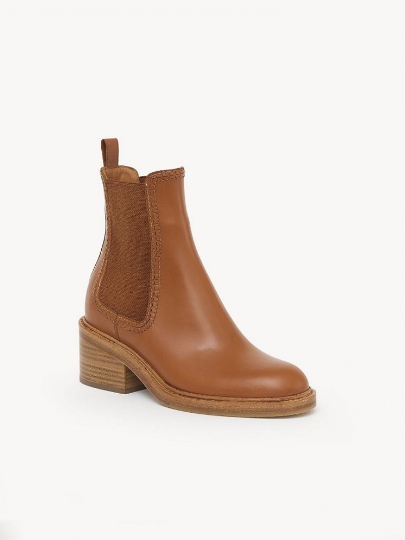 Luminous Ochre Chloe Mallo Ankle Boots | CHE-SR14218