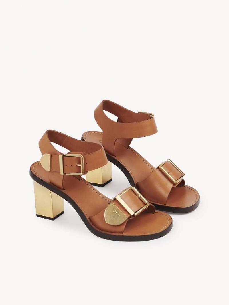 Luminous Ochre Chloe Rebecca High-heel Sandals | CHE-SR14140