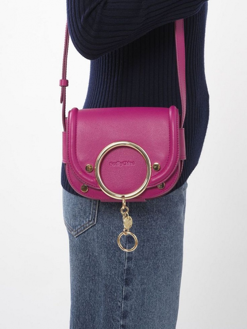 MAGNETIC PINK Chloe Mara Small Shoulder Bags | CHE-SR14617