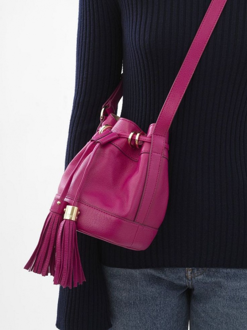 MAGNETIC PINK Chloe Vicki Small Bucket Mini Bags | CHE-SR14746