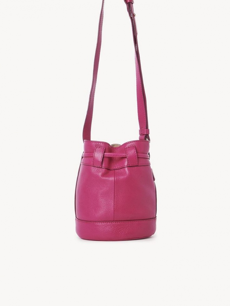 MAGNETIC PINK Chloe Vicki Small Bucket Shoulder Bags | CHE-SR14610