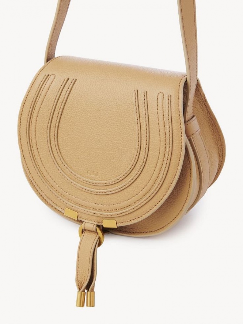 MILKY BROWN Chloe Marcie Small Crossbody Bags | CHE-SR13537