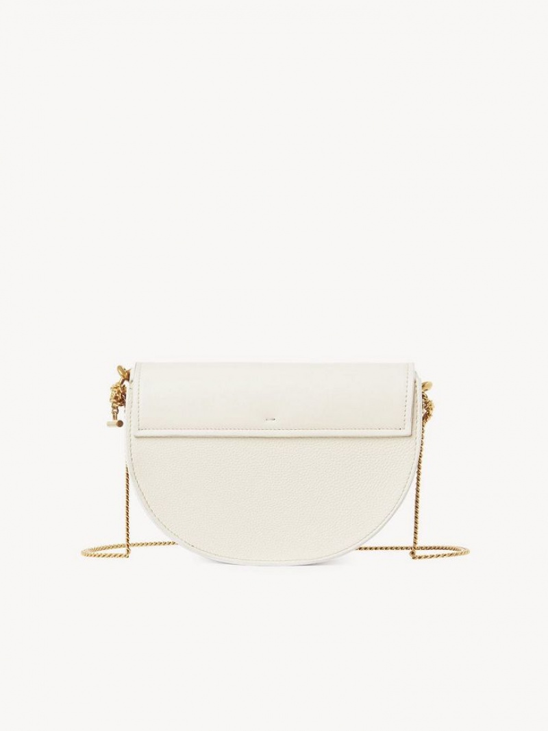 MISTY IVORY Chloe Marcie Chain Flap Crossbody Bags | CHE-SR13619