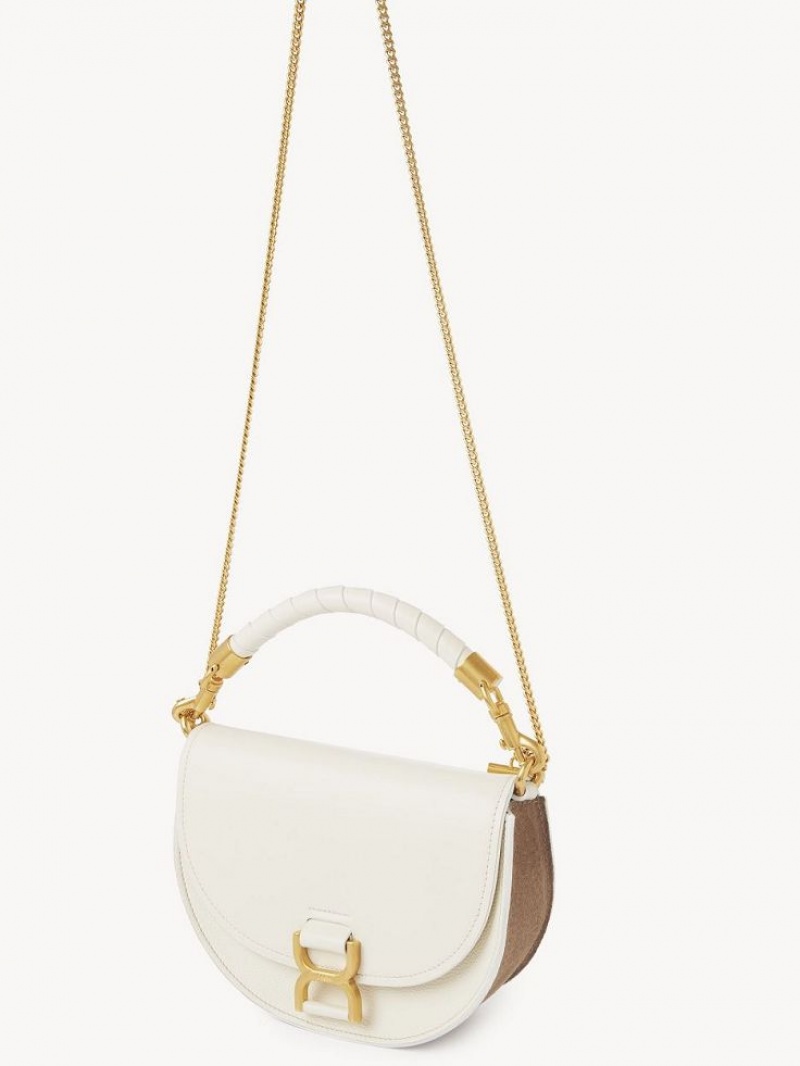 MISTY IVORY Chloe Marcie Chain Flap Crossbody Bags | CHE-SR13619