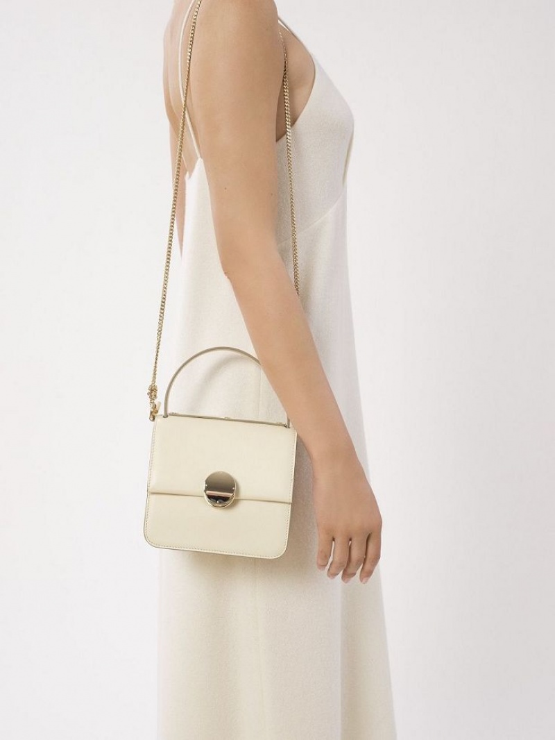 MISTY IVORY Chloe Penelope Small Top Handle Shoulder Bags | CHE-SR13449