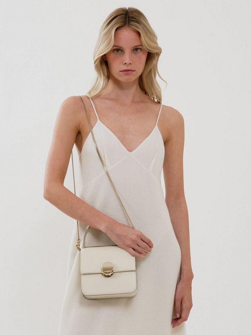 MISTY IVORY Chloe Penelope Small Top Handle Shoulder Bags | CHE-SR13449