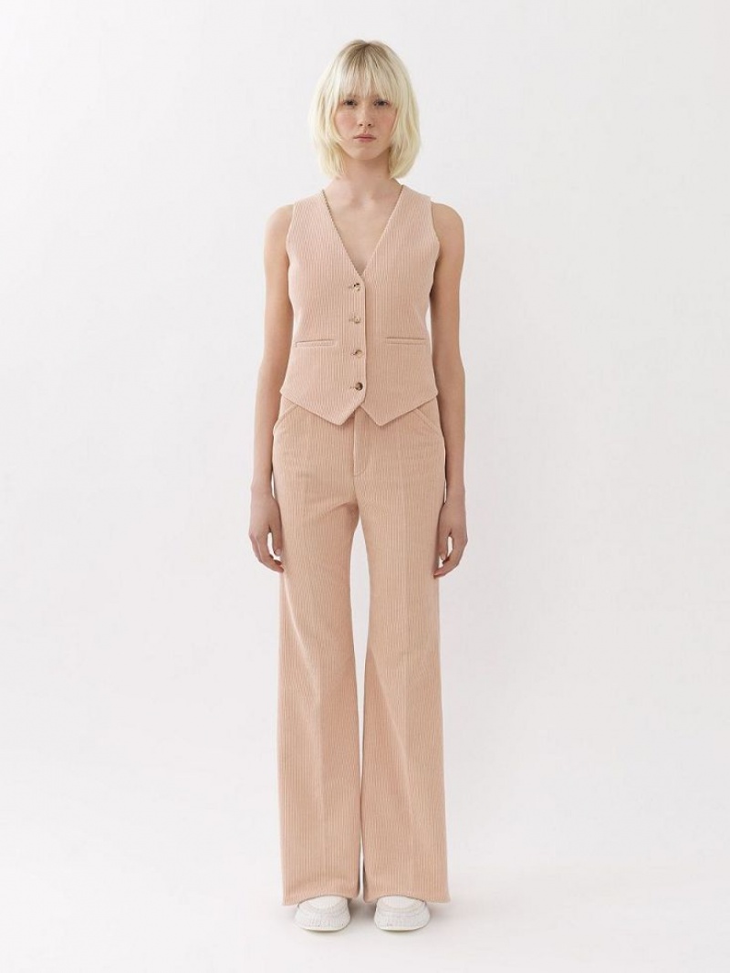 Misty Pink Chloe Classic Vest Suiting | CHE-SR14066