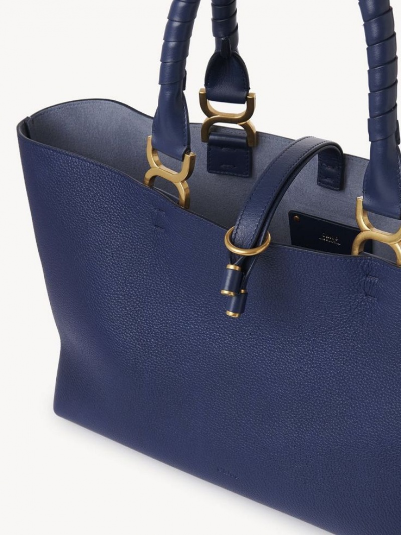 Night Blue Chloe Marcie Small Tote Bags | CHE-SR13334