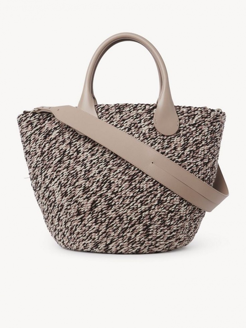 Nomad Beige Chloe Sabia Hamper Tote Bags | CHE-SR13337