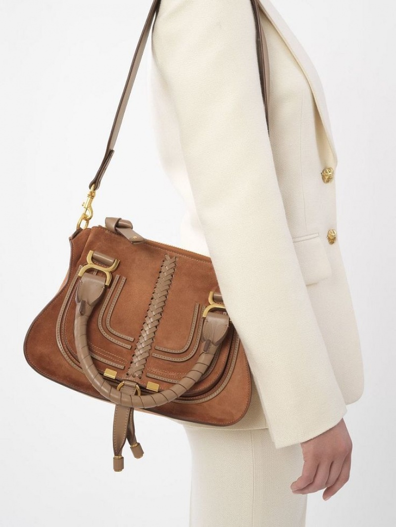 Ochre Delight Chloe Marcie Small Double Carry Shoulder Bags | CHE-SR13440