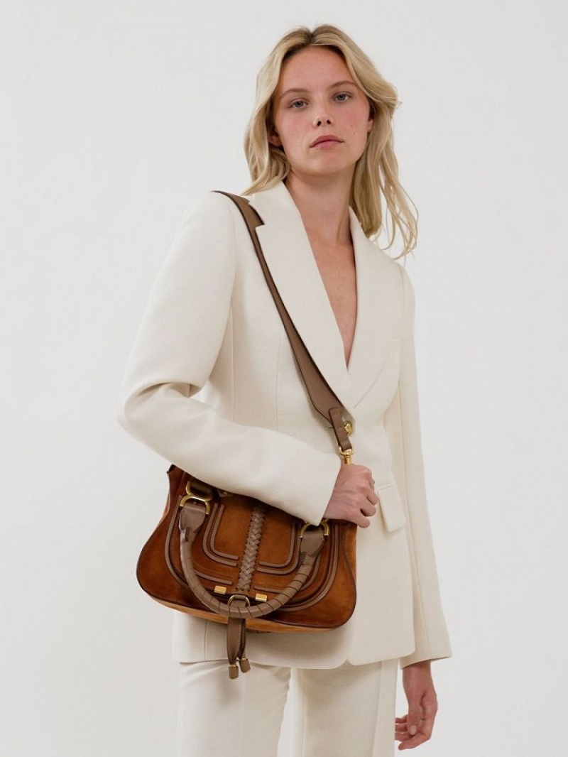 Ochre Delight Chloe Marcie Small Double Carry Shoulder Bags | CHE-SR13440