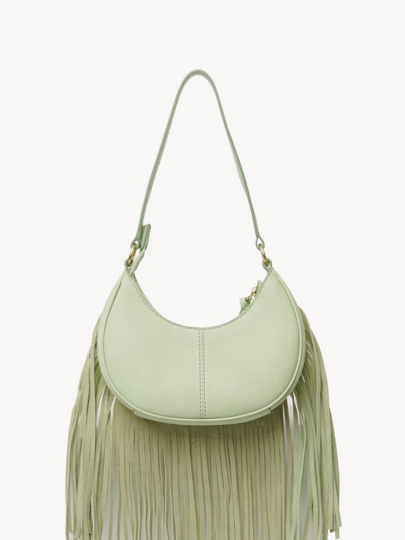 PASTEL GREEN Chloe Hana Half Moon Mini Bags | CHE-SR14739