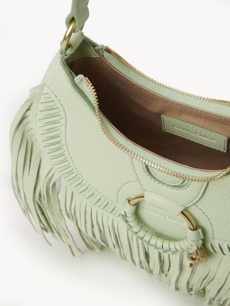 PASTEL GREEN Chloe Hana Half Moon Mini Bags | CHE-SR14739