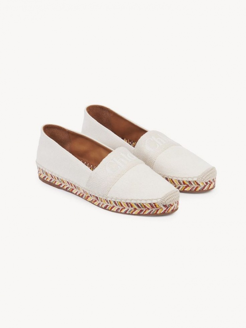 PEARLY GREY Chloe Piia Flat Espadrille | CHE-SR14154