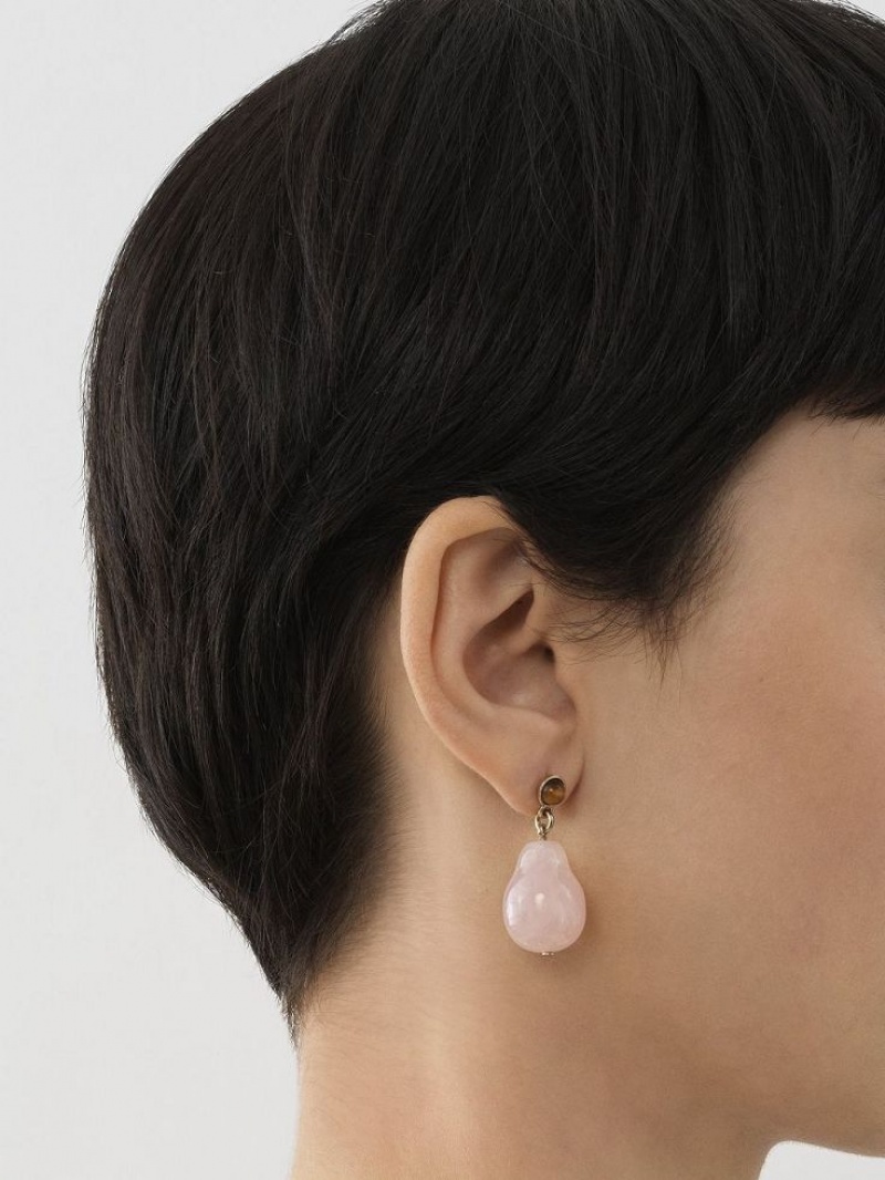 PINK - BROWN 1 Chloe Darcey Earrings | CHE-SR14414