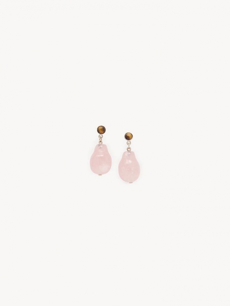 PINK - BROWN 1 Chloe Darcey Earrings | CHE-SR14414